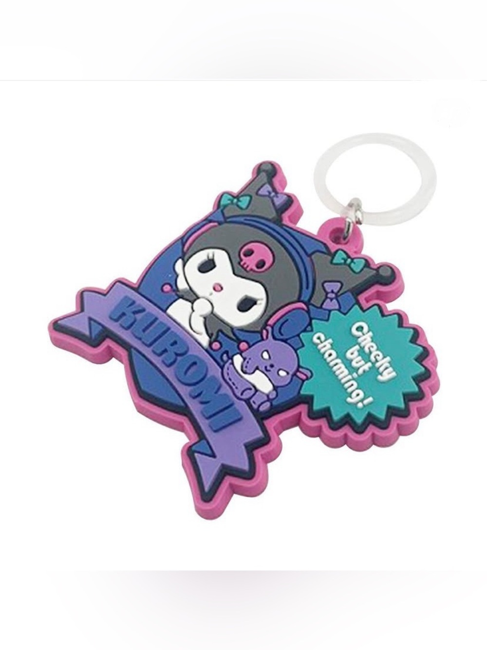 BNIB Japan Sanrio Kuromi rubber Charm Bottle Marker